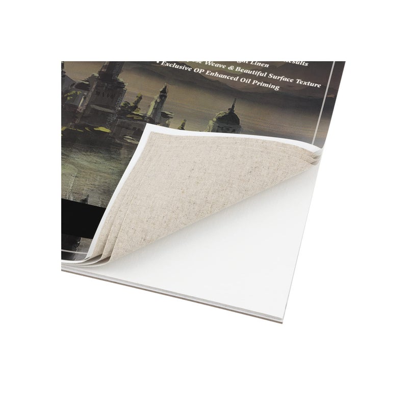 Centurion Deluxe Oil Primed Linen Pad (9x12 in) 10 Sheets per Pad â€“11 oz. No Bleed Pages, Lightweight, Easy to Travel Canvas Pad - Art Pad for Plein Air Painting - Image 3